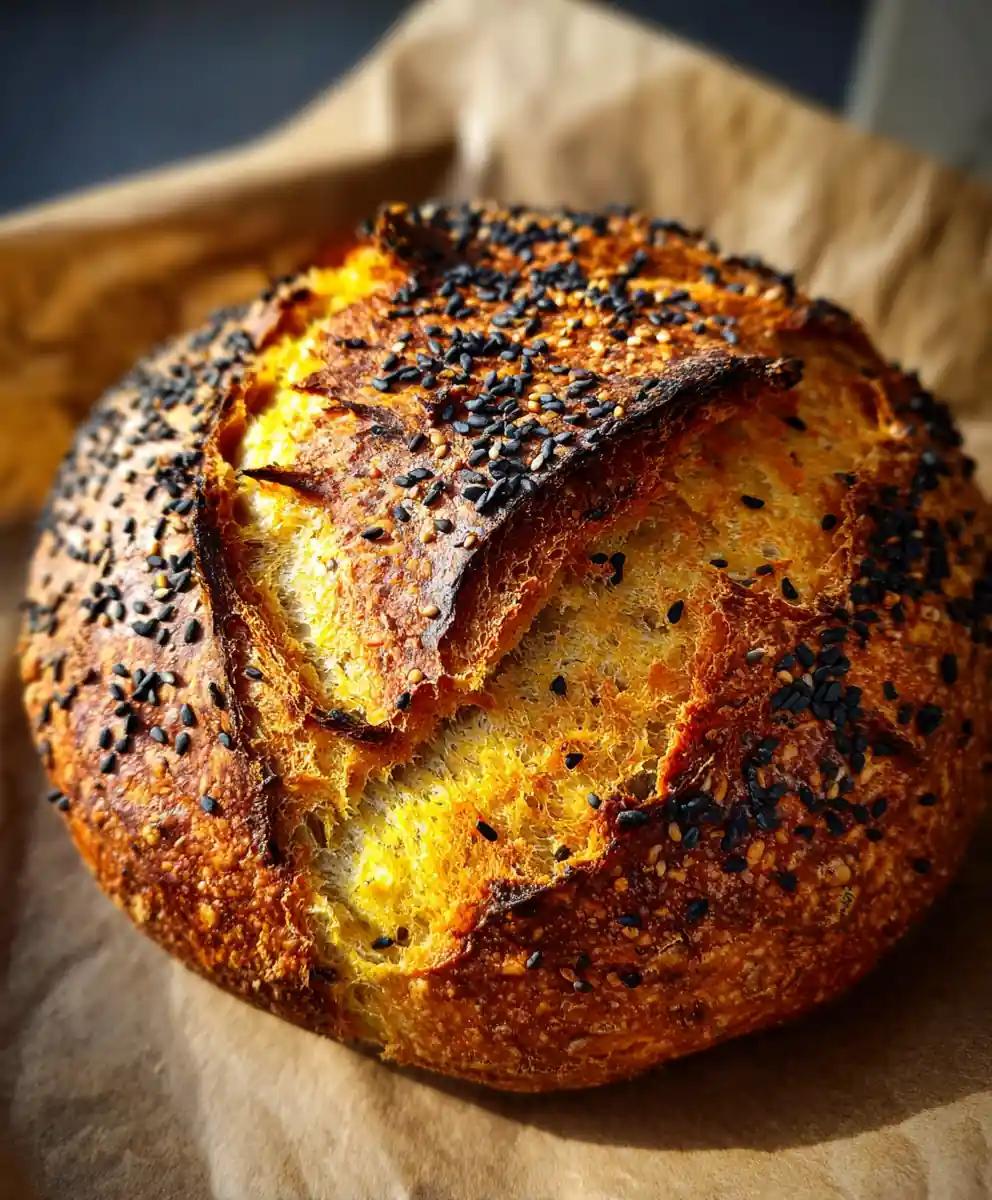Artisan Bread Recipe Turmeric Crust With Black Sesame 5 artisan bread recipe Turmeric Crust With Black Sesame