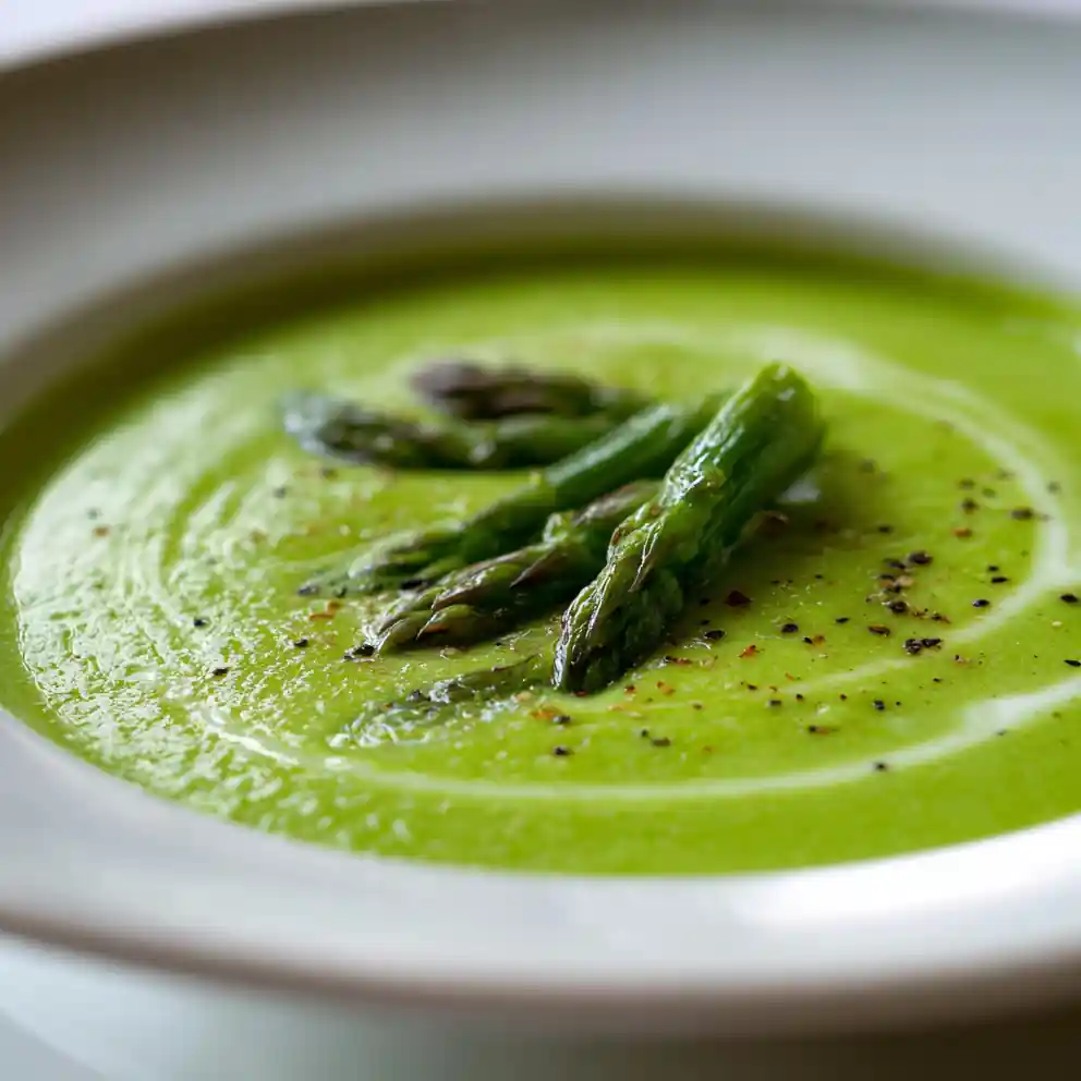 Asparagus Soup Recipe Verdant Puree With Lemon Cream 1760963543.6555555