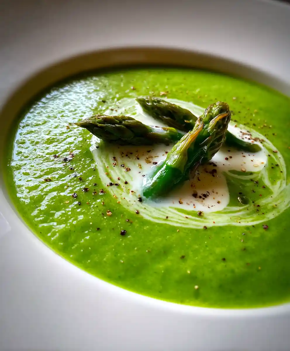 Asparagus Soup Recipe Verdant Purée With Lemon Cream 5 asparagus soup recipe Verdant Purée With Lemon Cream