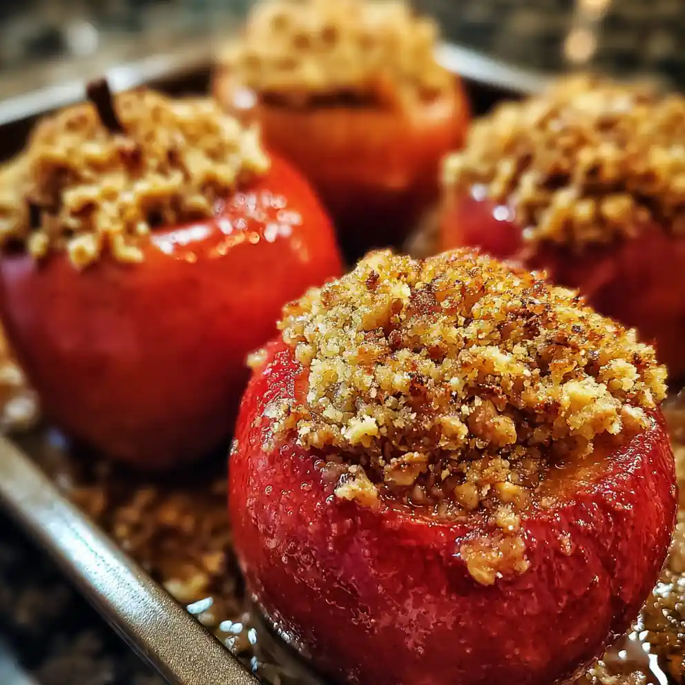Baked Apples Recipe Maple Pecan Crumble With Crimson Skins 1760777296.336629