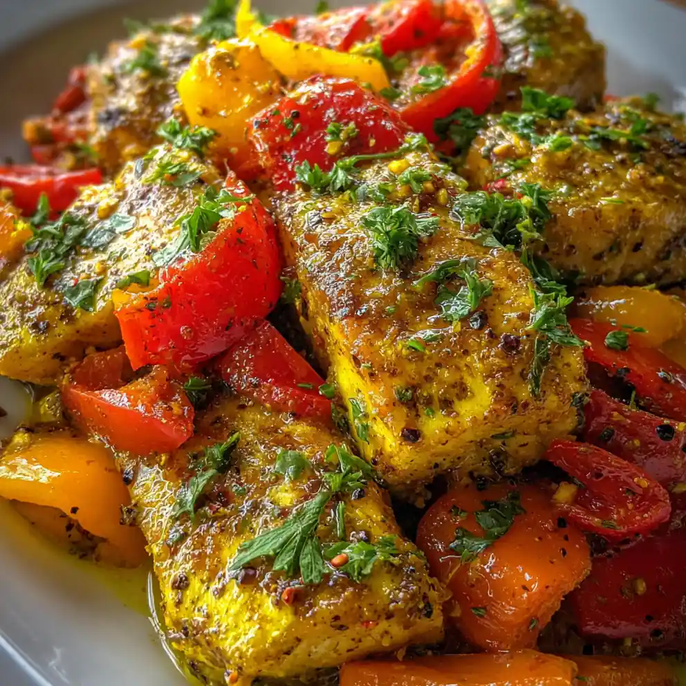 Baked Mahi Mahi Recipe Turmeric Citrus Sheet With Pepper Confetti 4 baked mahi mahi recipe Turmeric Citrus Sheet with Pepper Confetti