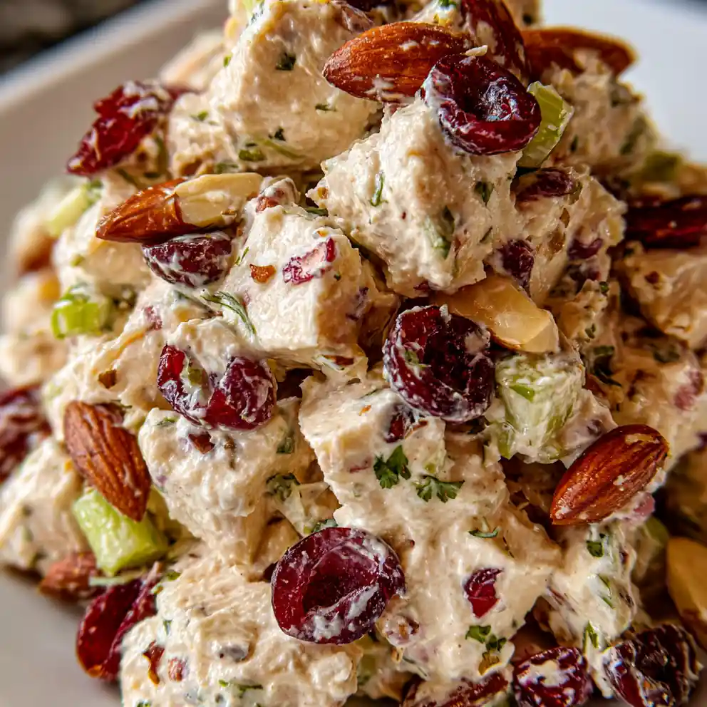 Best Chicken Salad Recipe Cranberry Almond Crunch With Herb Flecks 1760292498.8296955