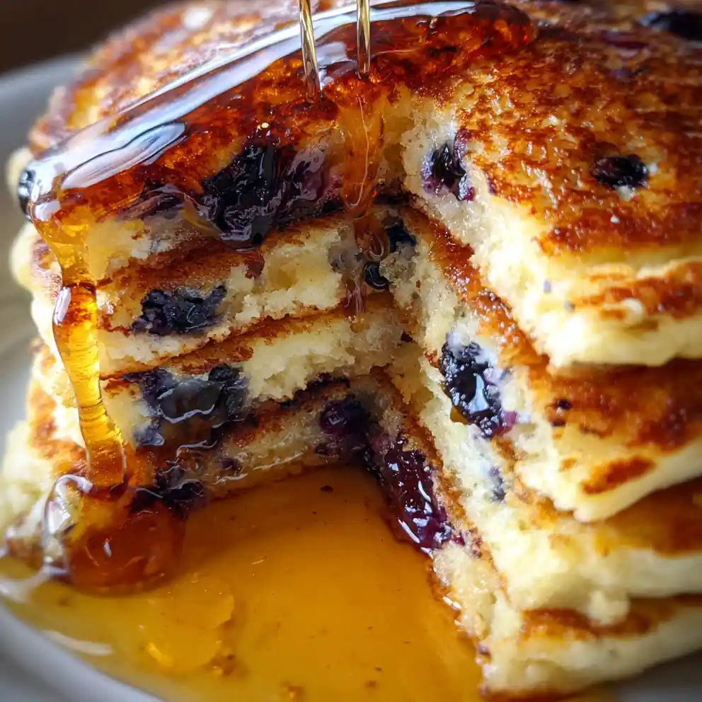 Blueberry Pancake Recipe With Lavender Honey Drip 1761402520.397233