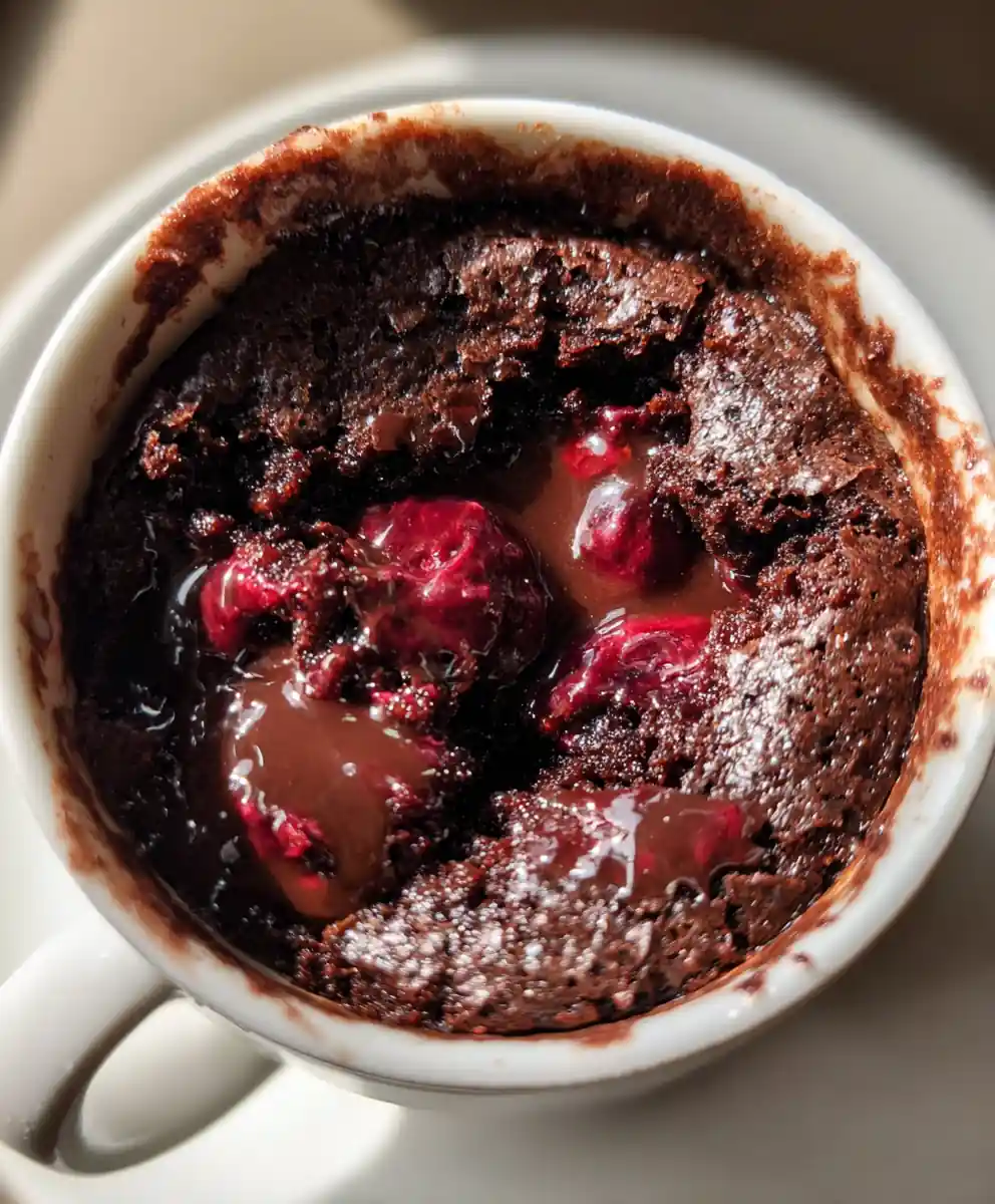 Brownie In A Mug Recipe Molten Cocoa Cup With Cherry Stain 5 brownie in a mug recipe Molten Cocoa Cup with Cherry Stain
