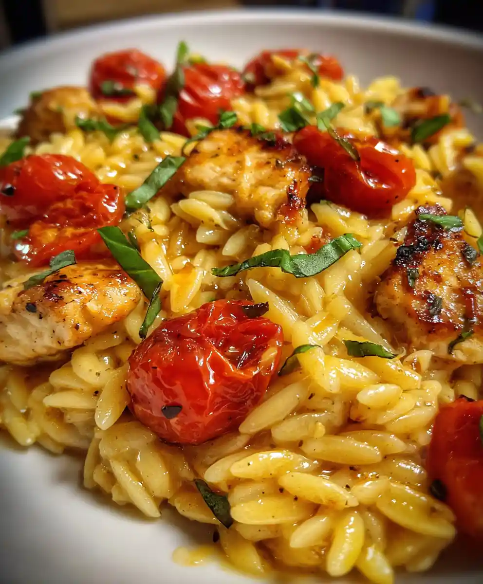 Chicken Orzo Recipe With Roasted Tomato Jewels 5 chicken orzo recipe with Roasted Tomato Jewels