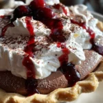 Chocolate Cream Pie Recipe With Cocoa Dust And Cherry Drip 6 Chocolate Cream Pie Recipe With Cocoa Dust And Cherry Drip 1761416508.1098413