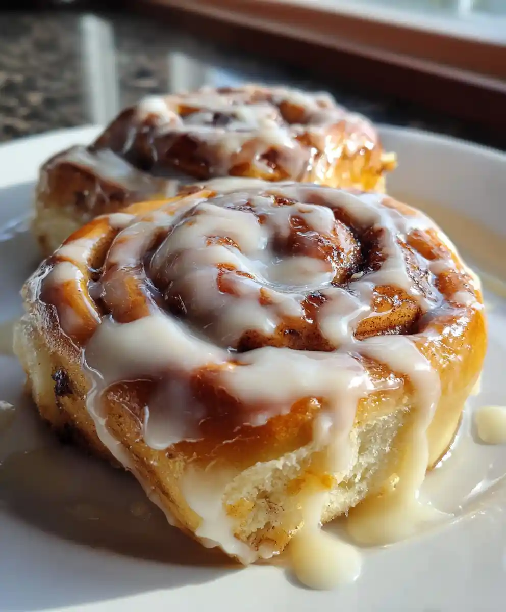 cinnamon roll icing recipe Vanilla Glaze With Maple Tint
