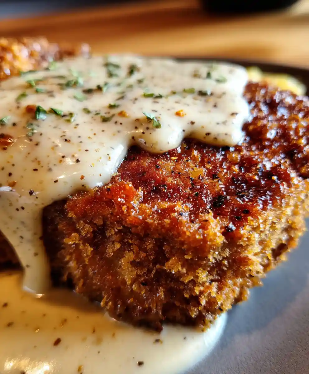 Country Fried Steak Recipe Cracked Pepper Gravy With Paprika Dust 5 country fried steak recipe Cracked Pepper Gravy With Paprika Dust
