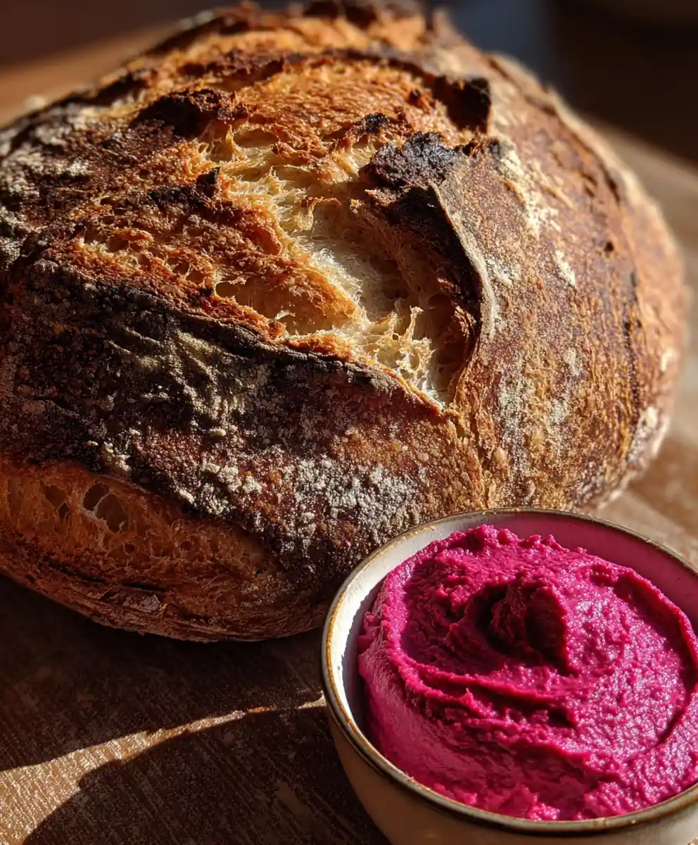 Crusty Bread Recipe With Beetroot Butter Spread 5 crusty bread recipe with Beetroot Butter Spread