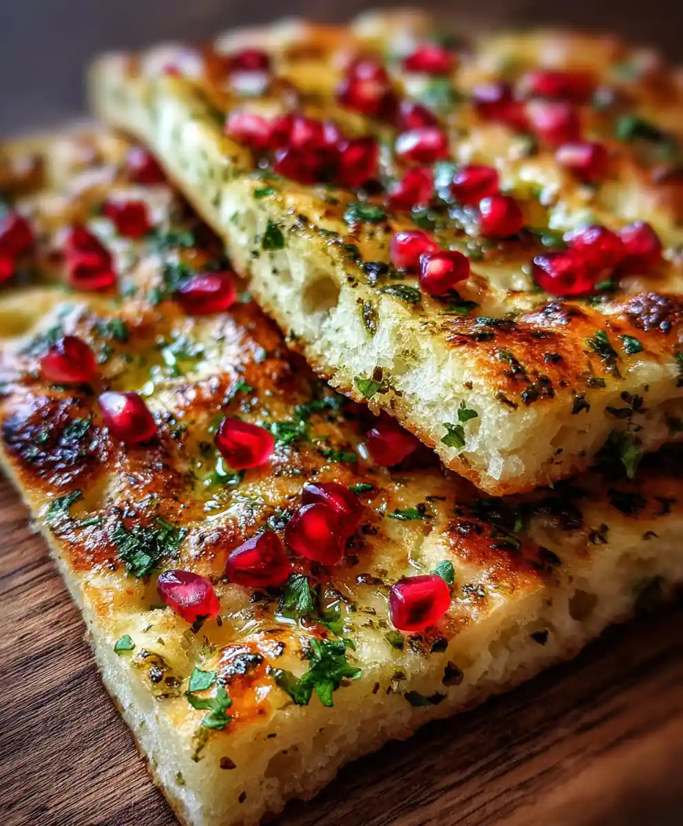 Flatbread Recipe Za'Atar Brush With Pomegranate Jewels 5 flatbread recipe Za'atar Brush With Pomegranate Jewels