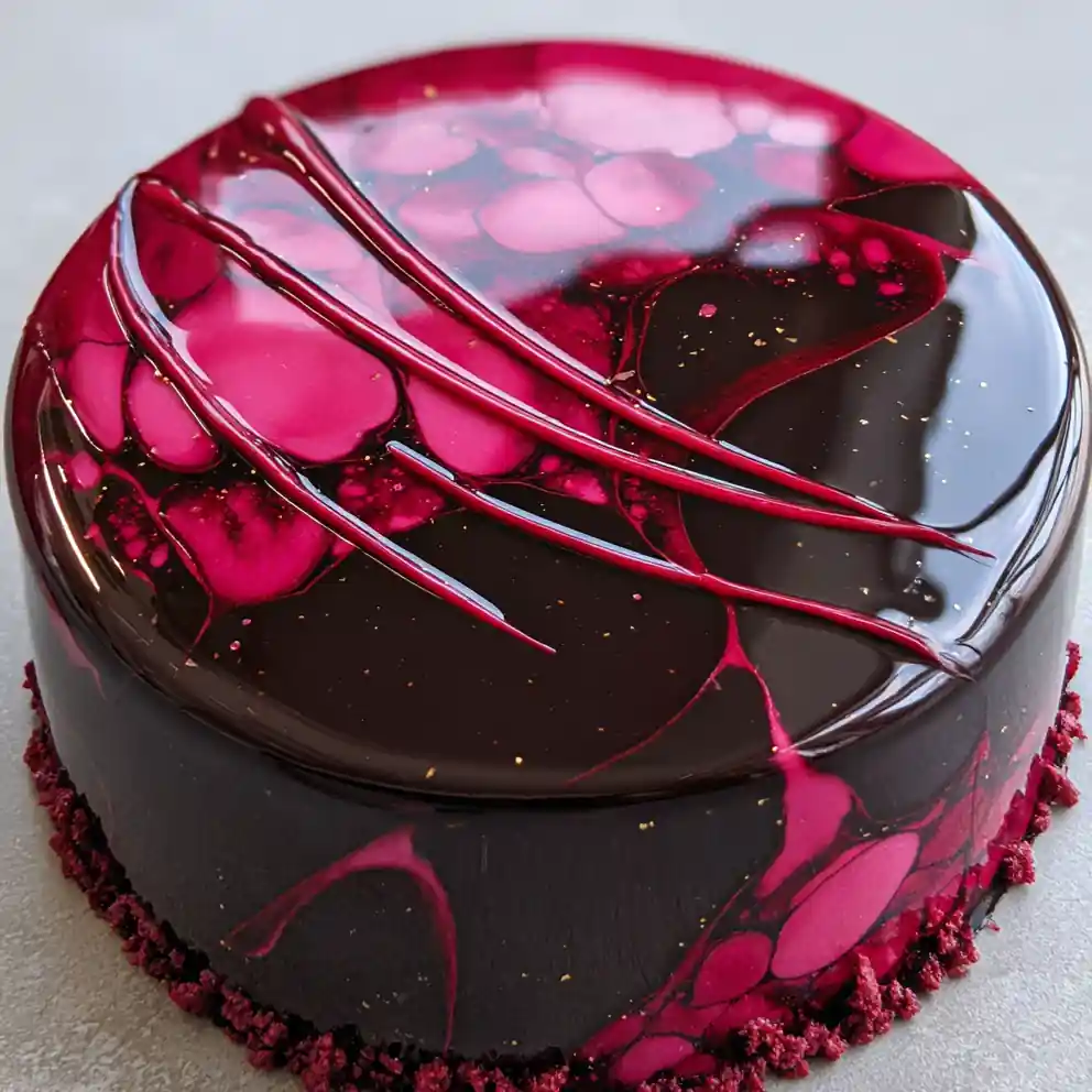 Ganache Recipe Raspberry Marble With Mirror Shine 4 ganache recipe Raspberry Marble With Mirror Shine