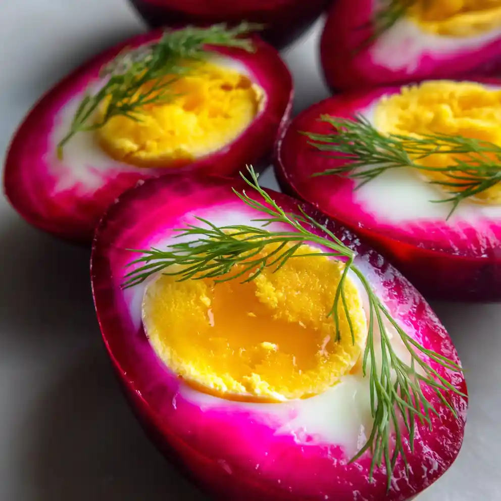 Hard Boiled Egg Recipe Beet Brined Halves With Dill 4 hard boiled egg recipe Beet Brined Halves With Dill