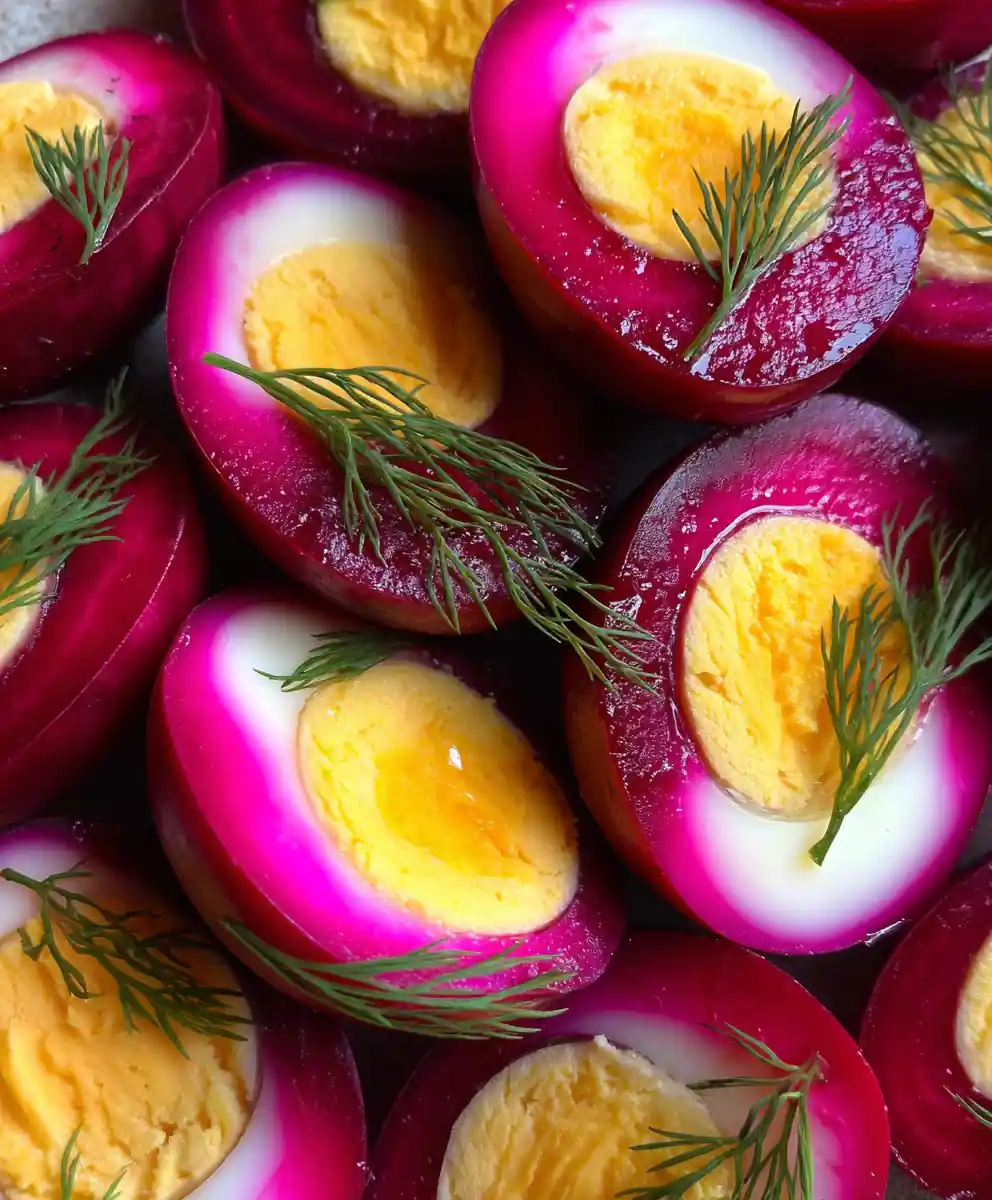 Hard Boiled Egg Recipe Beet Brined Halves With Dill 5 hard boiled egg recipe Beet Brined Halves With Dill