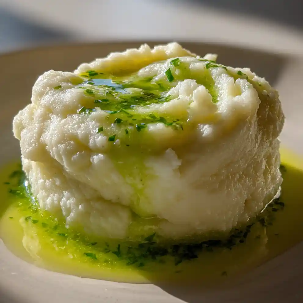 Mashed Cauliflower Recipe With Chive Oil Pool 1761524444.3250544