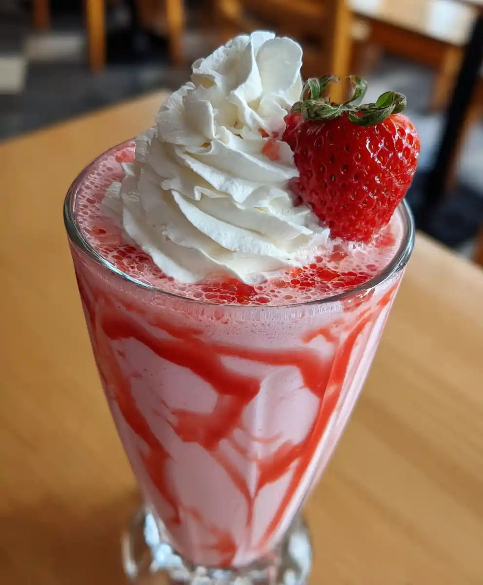 Milkshake Recipe Strawberry Ribbon With Whipped Cream Cap 5 milkshake recipe Strawberry Ribbon With Whipped Cream Cap