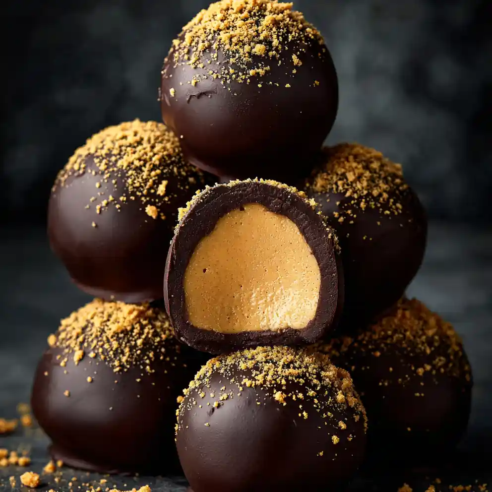 Peanut Butter Balls Recipe Dark Chocolate Dip With Peanut Dust 1760959767.872361