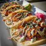 Salmon Tacos Recipe Sunset Slaw With Lime Crema Lines 6 Salmon Tacos Recipe Sunset Slaw With Lime Crema Lines 1761946213.8016932