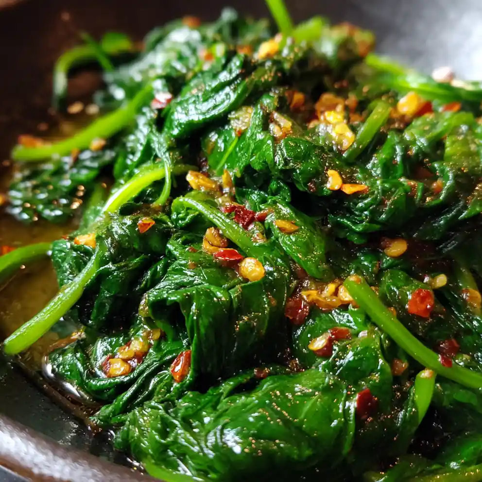Sauteed Spinach Recipe With Garlic Chili Gloss 1761492116.2342088