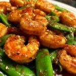 Shrimp Stir Fry Recipe Ginger Garlic Glaze With Snap Peas 1760962251.7500083