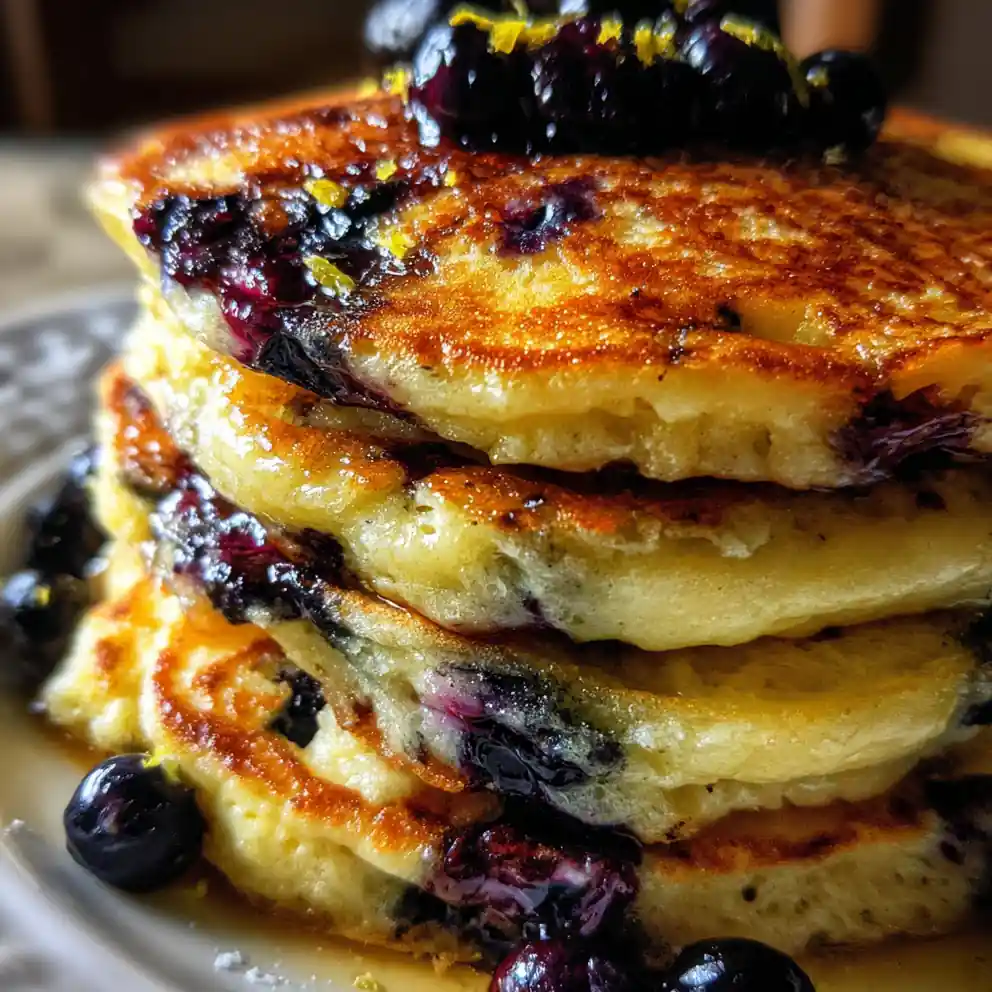 Sourdough Pancake Recipe Blueberry Studded With Lemon Zest 1760963083.8419077