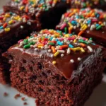 Texas Sheet Cake Recipe Glossy Fudge Icing With Rainbow Sprinkles 6 Texas Sheet Cake Recipe Glossy Fudge Icing With Rainbow Sprinkles 1760287498.6412168
