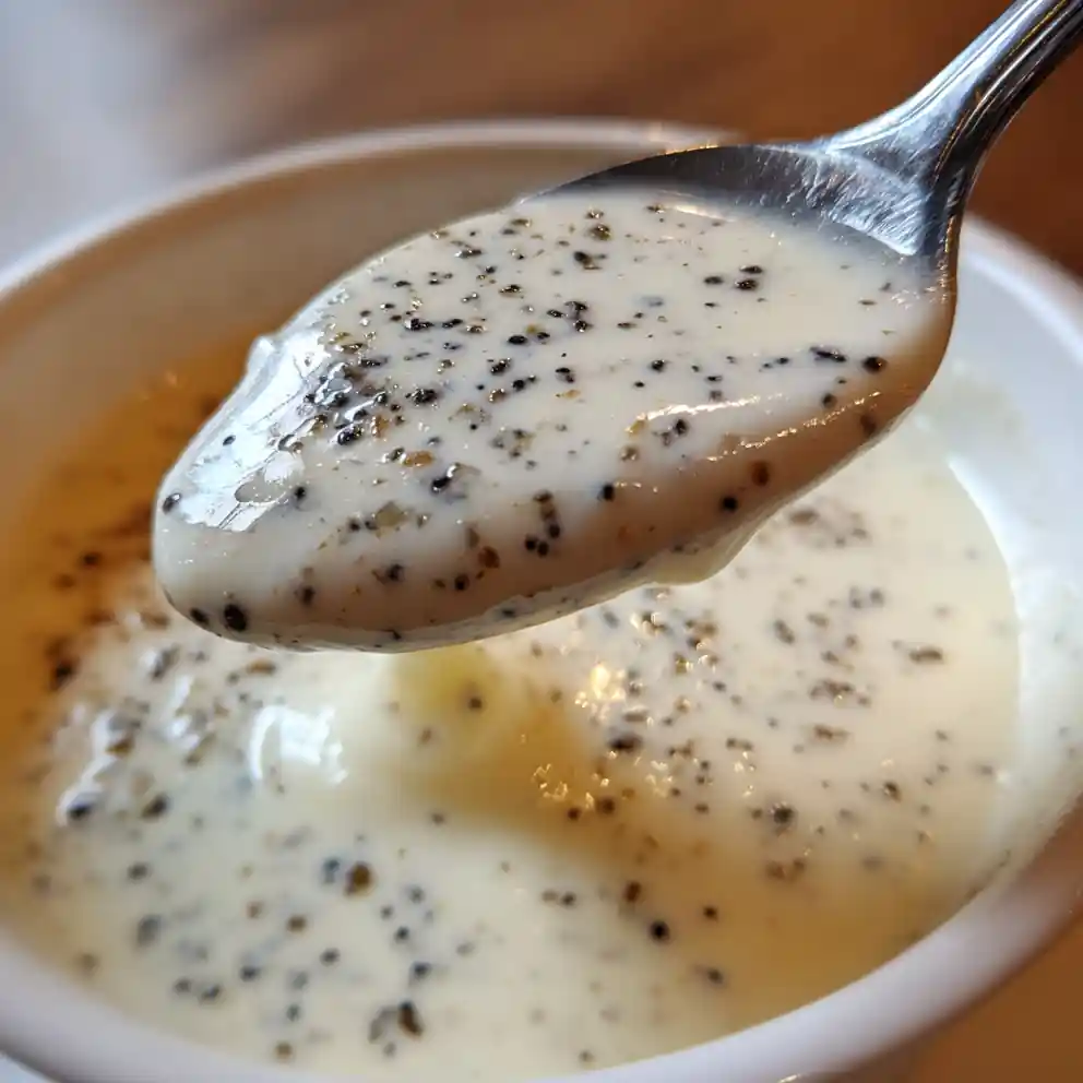 White Gravy Recipe Cracked Black Pepper Freckles 4 white gravy recipe Cracked Black Pepper Freckles