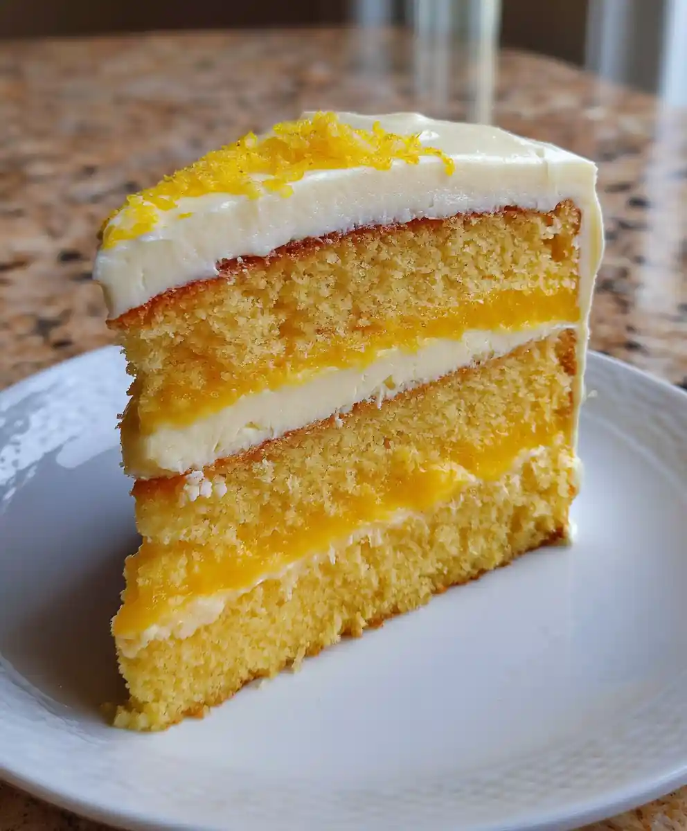 Yellow Cake Recipe Lemon Curd Stripe With Buttercream 5 yellow cake recipe Lemon Curd Stripe With Buttercream