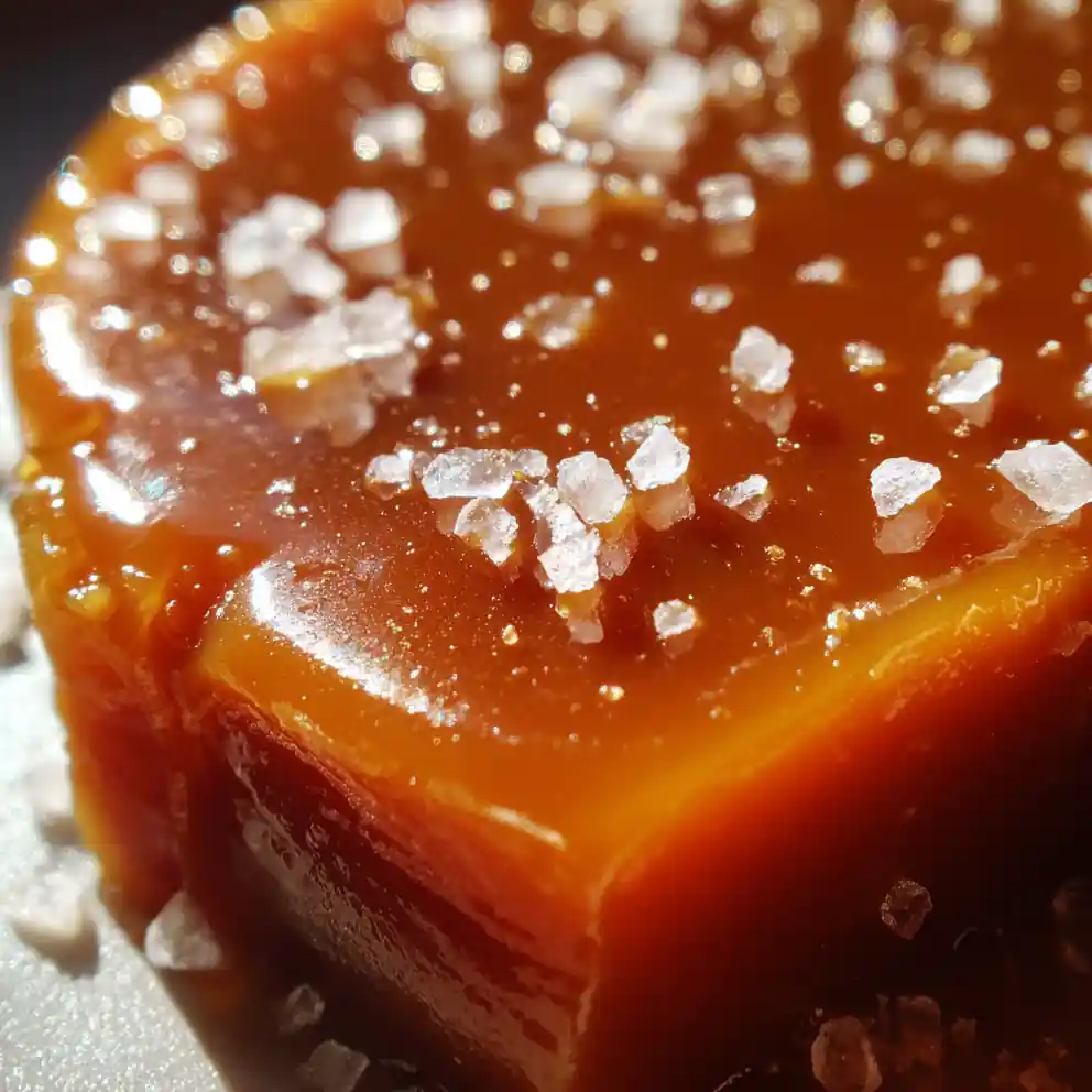 Date Caramel Recipe Glossy Amber Spread With Sea Salt Crystals 4 date caramel recipe Glossy Amber Spread with Sea Salt Crystals