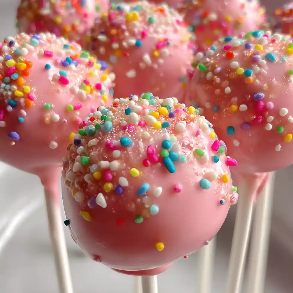 Easy Cake Pop Recipe Confetti Dipped Orbs With Strawberry Shell 3 Easy Cake Pop Recipe Confetti Dipped Orbs With Strawberry Shell 1762063419.9818013