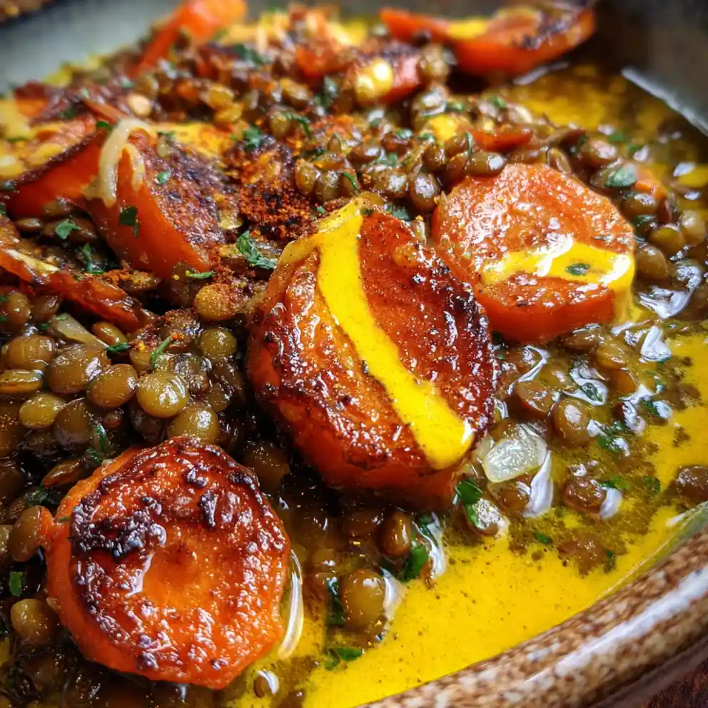 Green Lentil Recipe With Roasted Carrot Turmeric Swirl 3 Green Lentil Recipe With Roasted Carrot Turmeric Swirl 1762477589.6635253