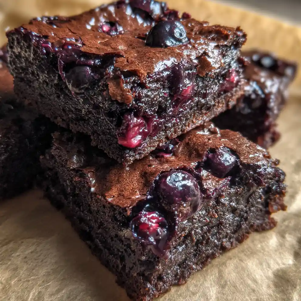 Healthy Brownie Recipe Dark Cocoa Squares With Blueberry Stain 3 Healthy Brownie Recipe Dark Cocoa Squares With Blueberry Stain 1762079728.3411925