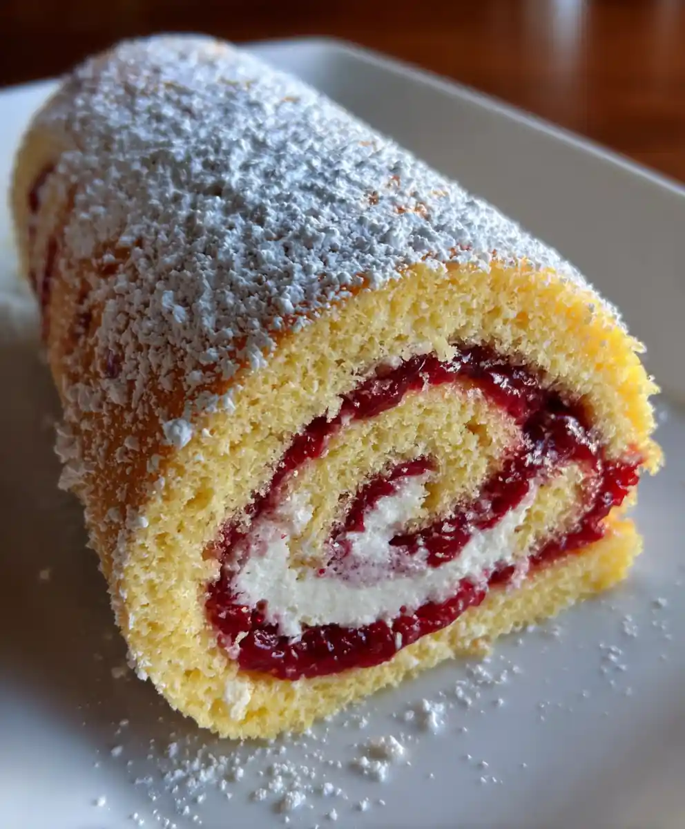 Jelly Roll Recipe With Raspberry Spiral Dusting 5 jelly roll recipe With Raspberry Spiral Dusting