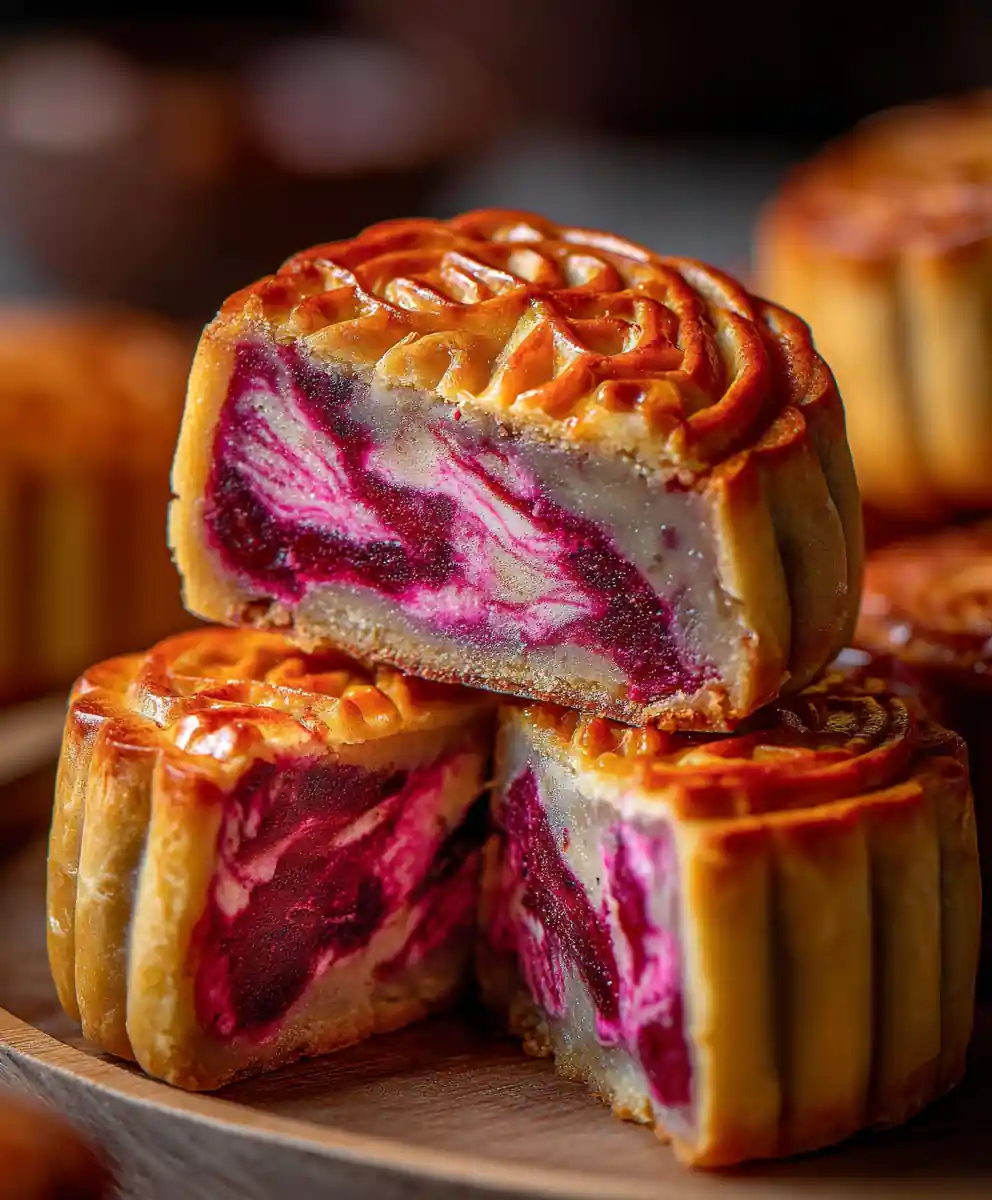 Moon Cake Recipe With Red Bean Marble 5 moon cake recipe With Red Bean Marble