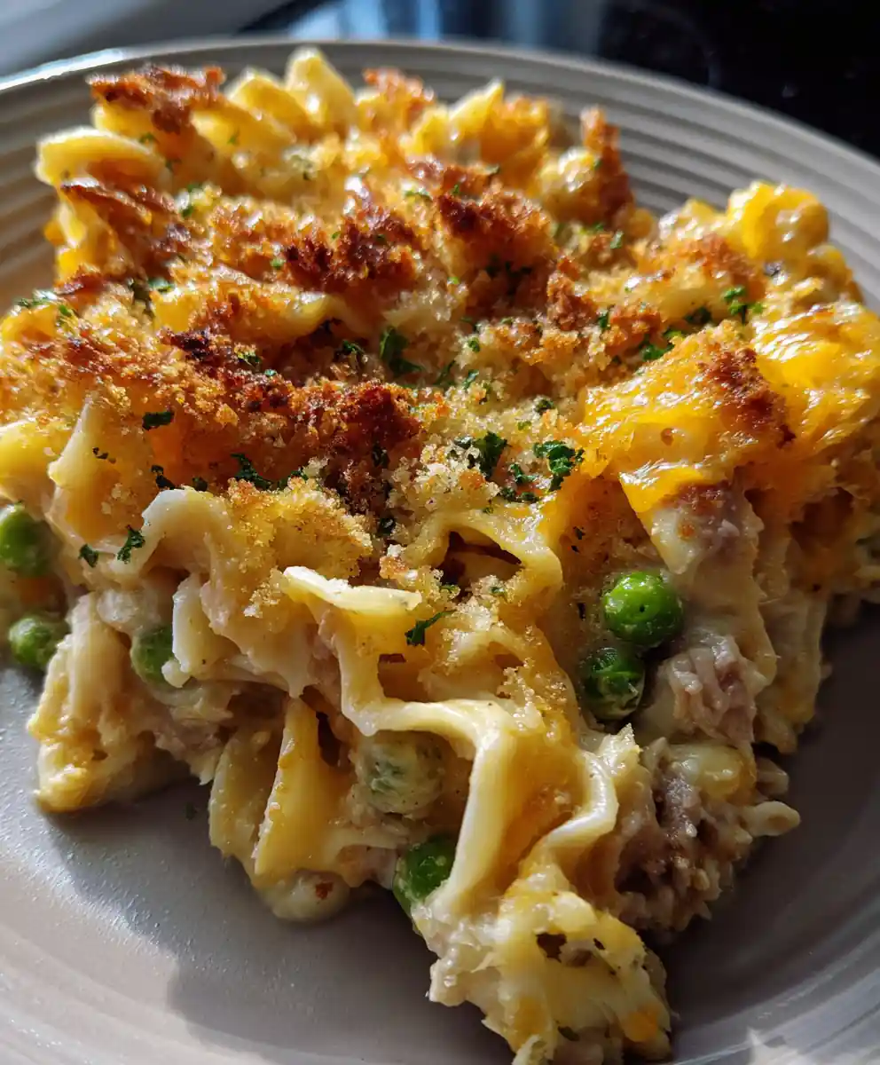 Recipe For Tuna Noodle Casserole Creamy Amber Bake With Pea Emeralds 5 recipe for tuna noodle casserole Creamy Amber Bake with Pea Emeralds