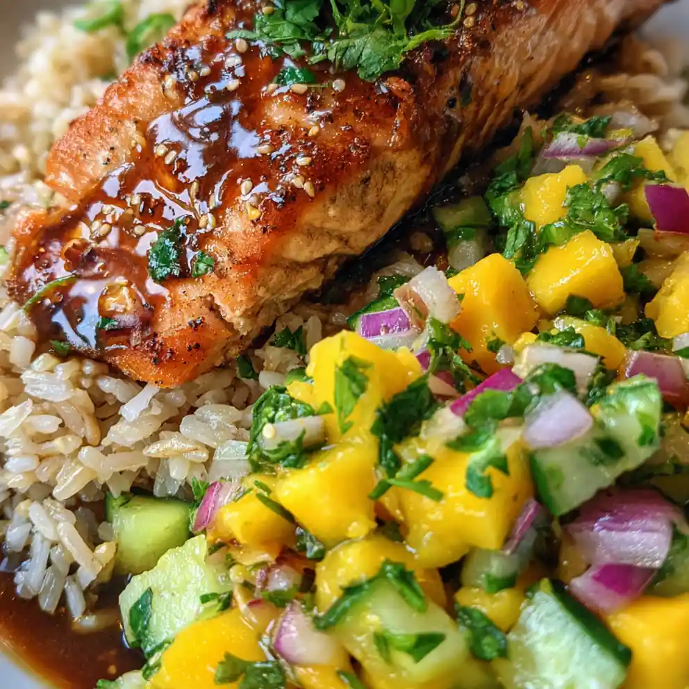 Salmon Rice Bowl Recipe With Mango Cucumber Salsa 3 Salmon Rice Bowl Recipe With Mango Cucumber Salsa 1762467807.308635