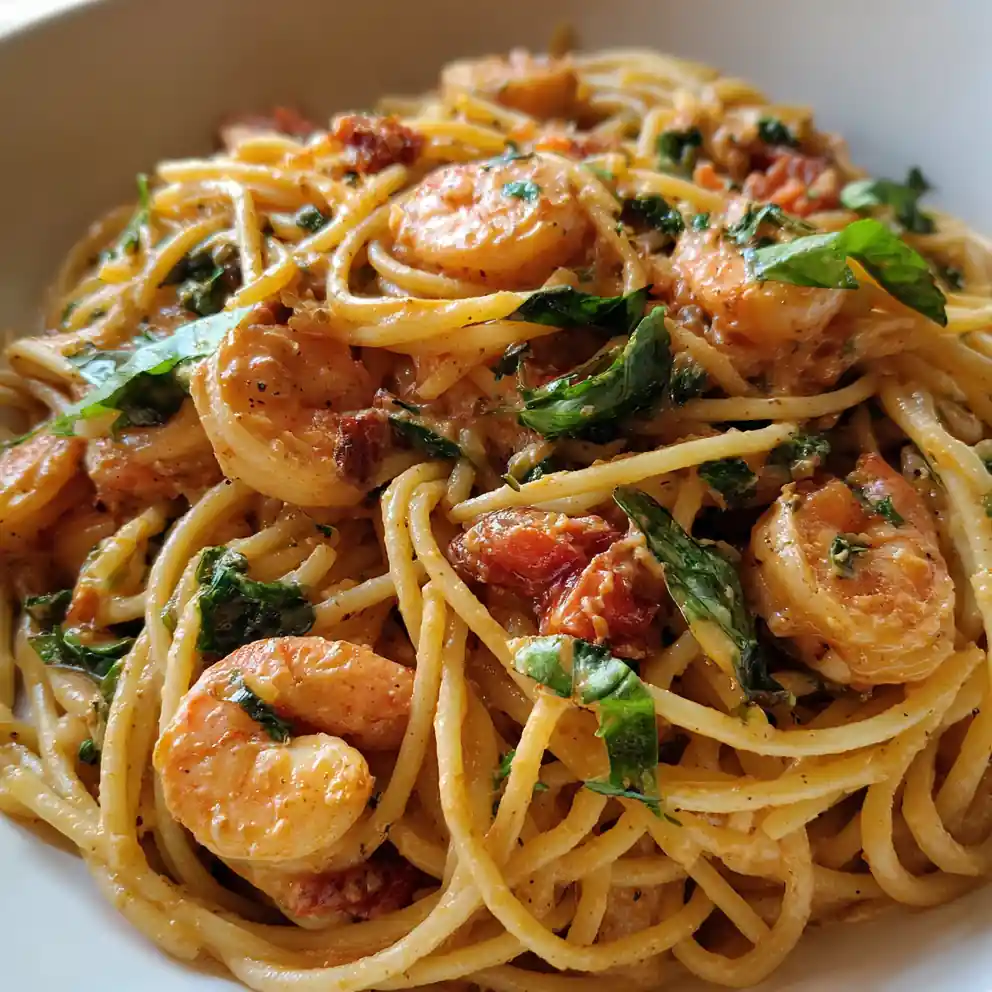 Shrimp Spaghetti Recipe With Tomato Basil Blush 4 shrimp spaghetti recipe With Tomato Basil Blush