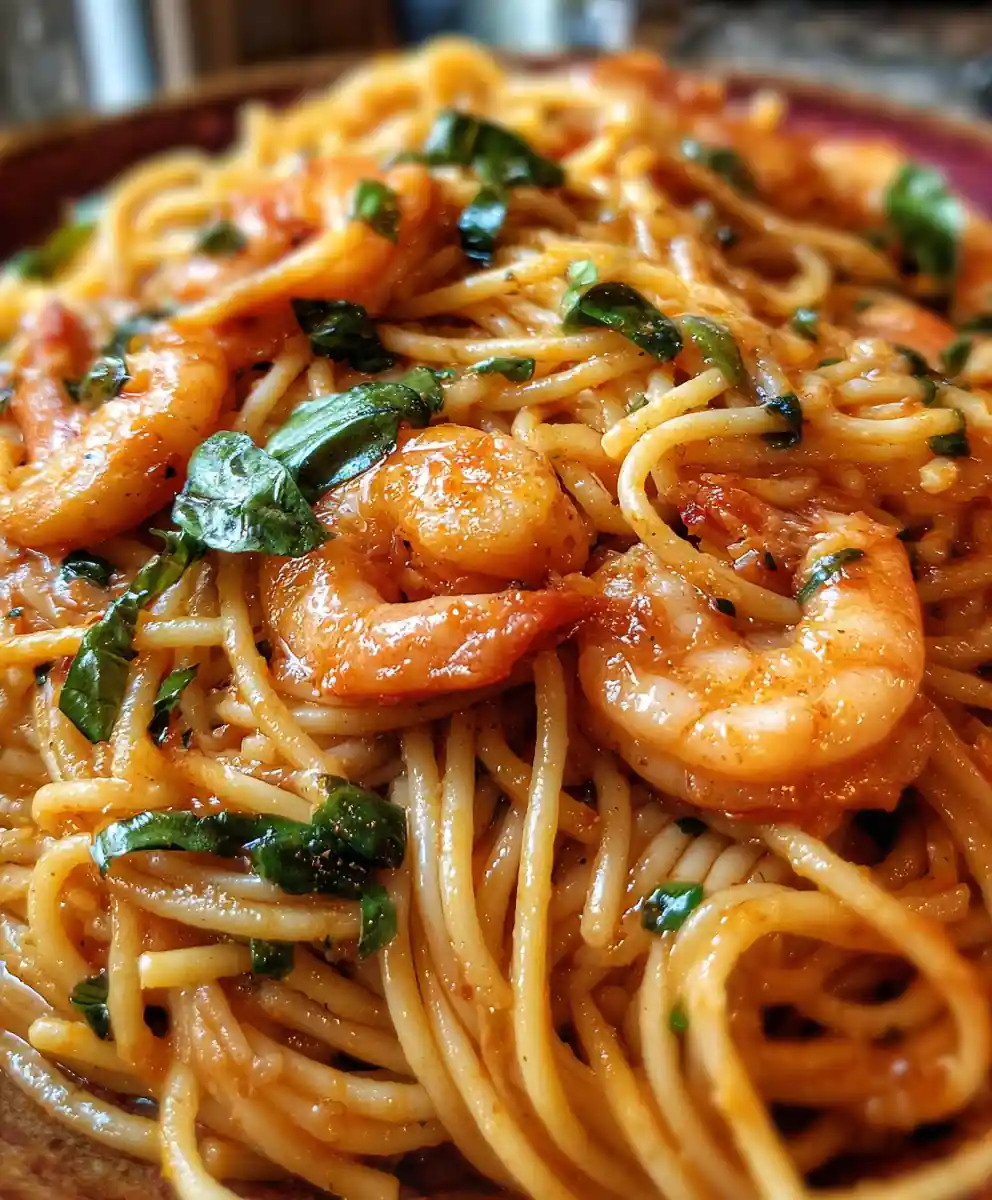 Shrimp Spaghetti Recipe With Tomato Basil Blush 5 shrimp spaghetti recipe With Tomato Basil Blush