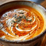 Simple Mushroom Soup Recipe With Paprika Cream Swirl 6 Simple Mushroom Soup Recipe With Paprika Cream Swirl 1762688876.790742