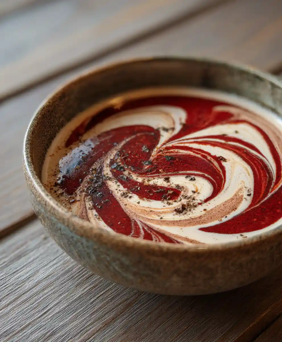 Simple Mushroom Soup Recipe With Paprika Cream Swirl 5 simple mushroom soup recipe With Paprika Cream Swirl