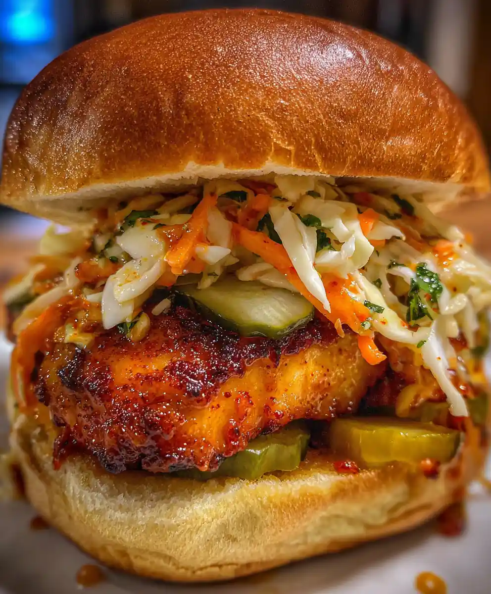 Spicy Chicken Sandwich Recipe With Gochujang Slaw Streak 5 spicy chicken sandwich recipe With Gochujang Slaw Streak