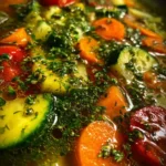 Veggie Soup Recipe Garden Rainbow Broth With Herb Oil 1762083194.8957803