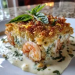 Baked Shrimp Casserole With Lemon Basil Cream Swirl And Toasted Panko Almond Topping 6 Baked Shrimp Casserole With Lemon Basil Cream Swirl And Toasted Panko Almond Topping 1767811797.834036