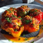 Beef Stuffed Pepper Casserole With Roasted Red Pepper Cheese Swirl 4 Beef Stuffed Pepper Casserole With Roasted Red Pepper Cheese Swirl 1767860533.8767822