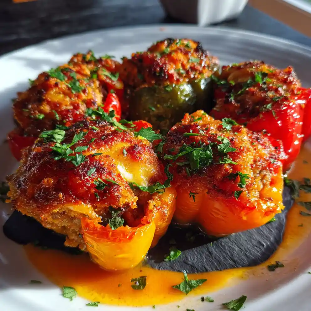 Beef Stuffed Pepper Casserole With Roasted Red Pepper Cheese Swirl 3 Beef Stuffed Pepper Casserole With Roasted Red Pepper Cheese Swirl 1767860533.8767822