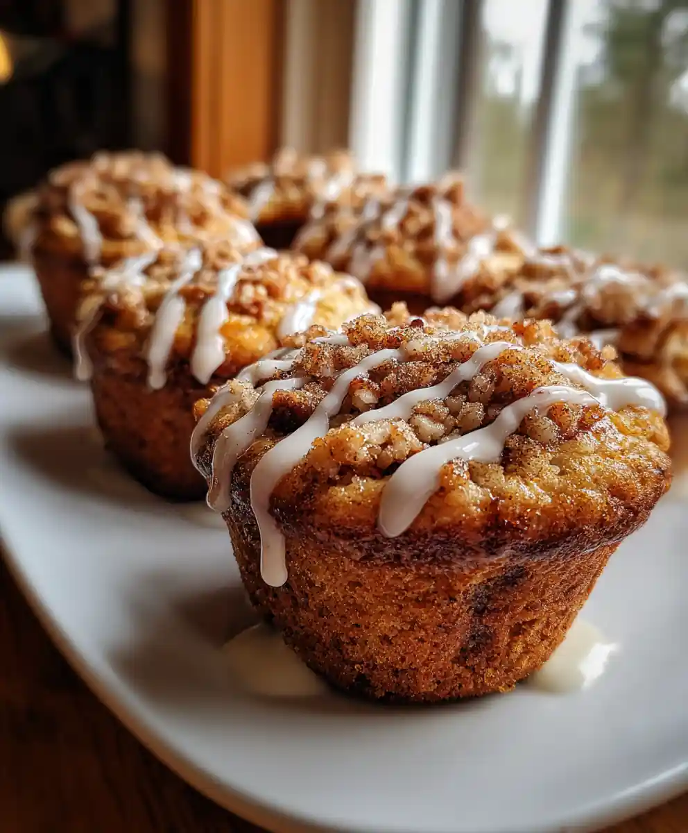 Brown Butter Swirl Cinnamon Applesauce Muffins With Maple Glaze 5 Brown Butter Swirl Cinnamon Applesauce Muffins with Maple Glaze