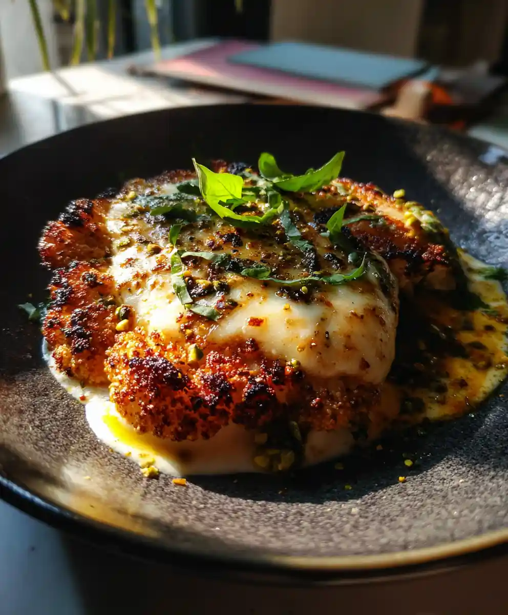 Cheesy Cauliflower Steaks With Harissa Yogurt Drizzle 5 Cheesy Cauliflower Steaks with Harissa Yogurt Drizzle