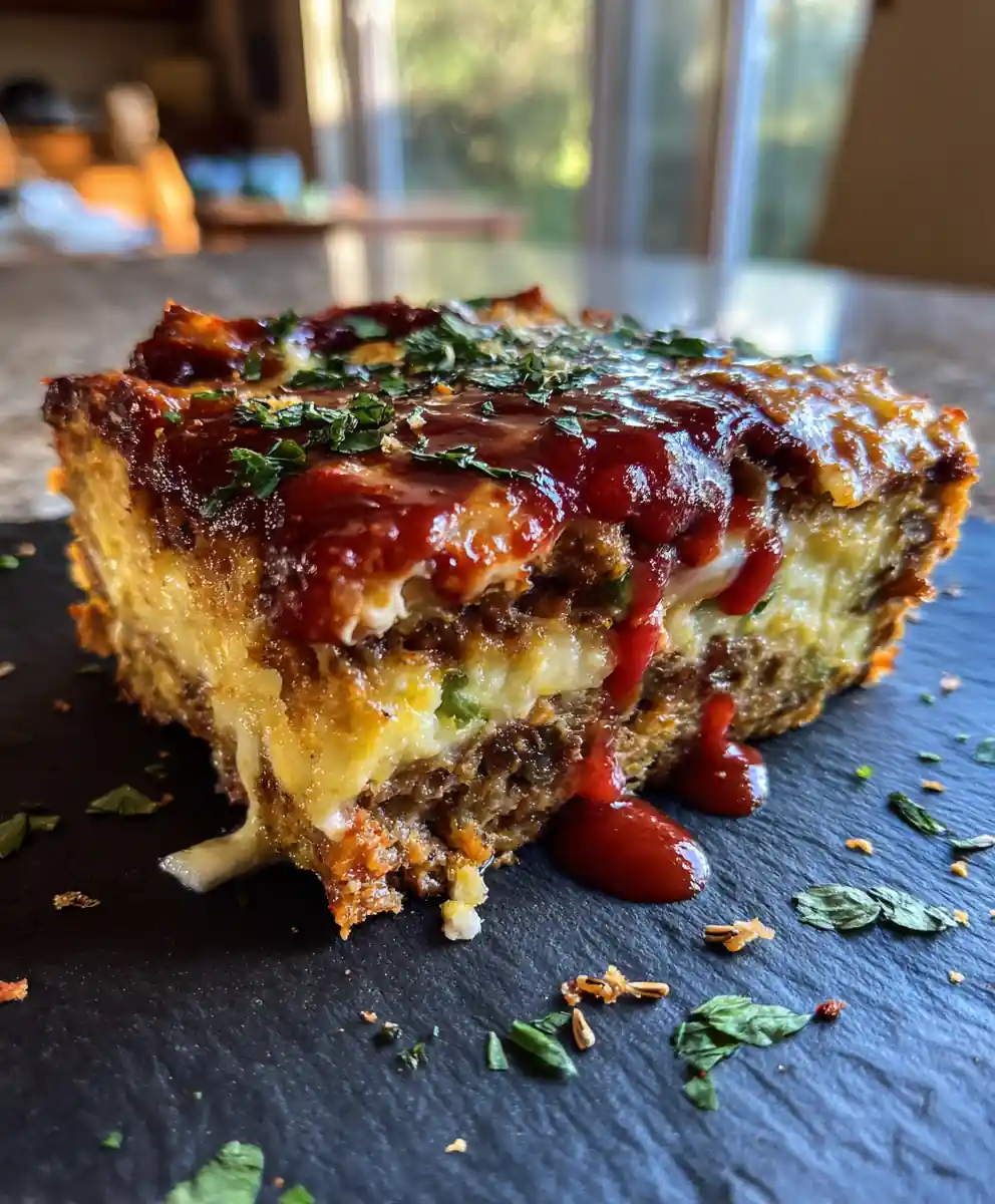 Cheesy Meatloaf Casserole With Spicy Jalapeño Cheese Swirl 5 Cheesy Meatloaf Casserole with Spicy Jalapeño Cheese Swirl