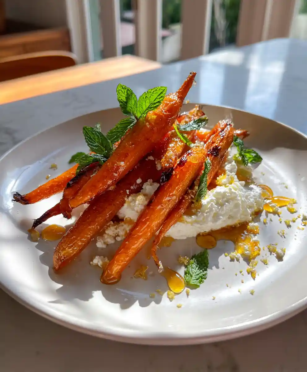 Citrus Bright Roasted Carrots With Whipped Ricotta & Hot Honey 5 Citrus Bright Roasted Carrots with Whipped Ricotta & Hot Honey