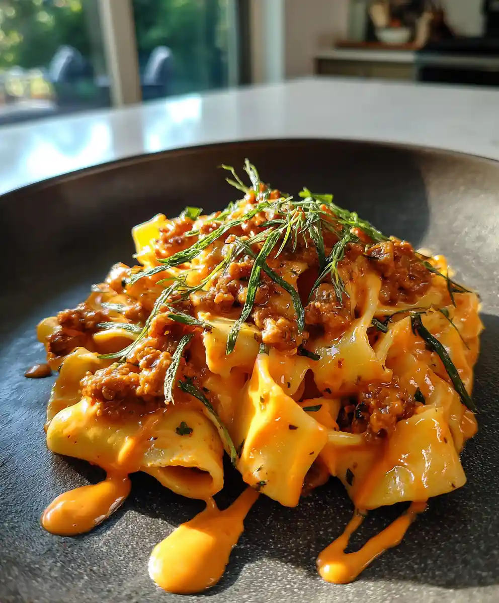 Creamy Calabrian Chili Pappardelle With Sausage And Fennel 5 Creamy Calabrian Chili Pappardelle with Sausage and Fennel