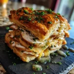 Crispy Smoked Turkey Cheese Puff Pastry Stacks With Herb Garlic Butter Drizzle 6 Crispy Smoked Turkey Cheese Puff Pastry Stacks With Herb Garlic Butter Drizzle 1767840034.5803187